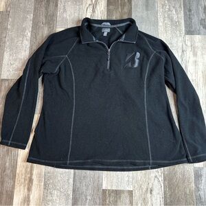 Elevate Fleece Jacket, 1/4 Zip, Black, Women’s 2XL